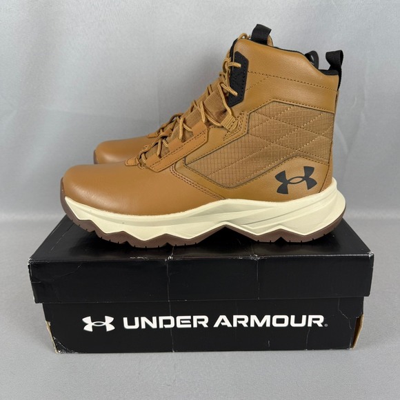 Under Armour Stellar G2 6" Tactical Boots Mens 9 Light Brown 3025578-200 New NIB - Picture 1 of 10